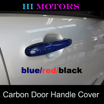 [ Korando C auto parts ] Carbon skin door catch molding(black/red/blue) Made in Korea